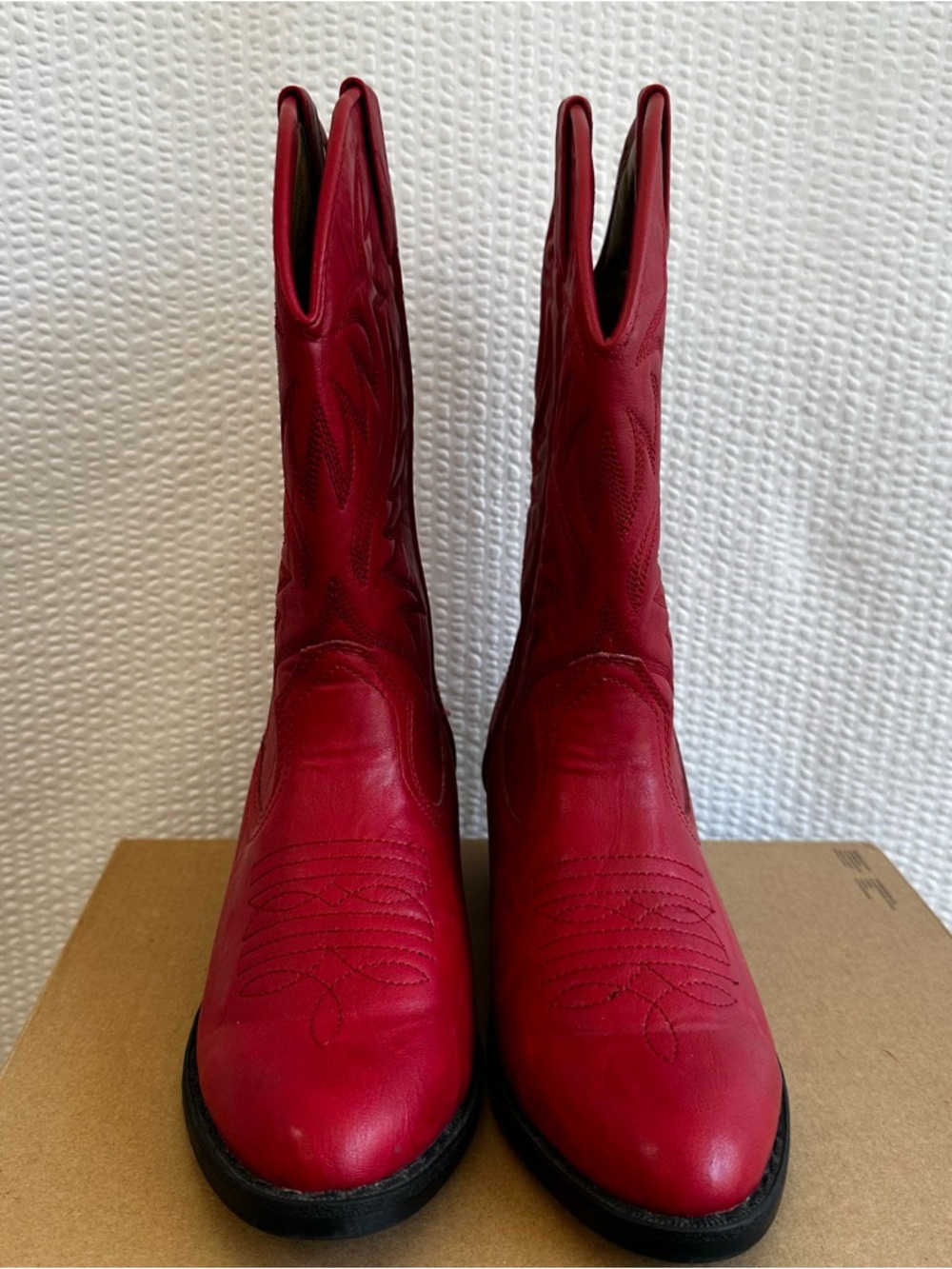 Austin Trading Co Girls Red Cowboy Boots Size: 5 New - Picture 2 of 9